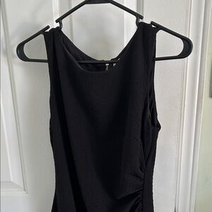 Bisou Bisou Black Textured Mini Dress